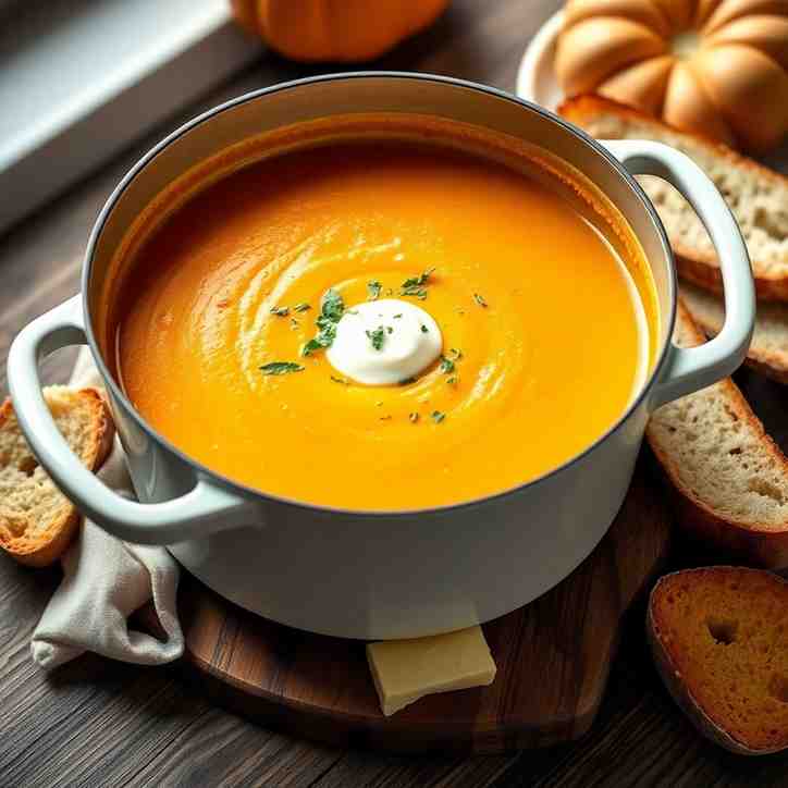 Classic Pumpkin Soup Easy One-Pot Recipe